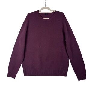 J. Crew 100% Lambs Wool Sweater Style 07939 Men's Red Crewneck Size Large